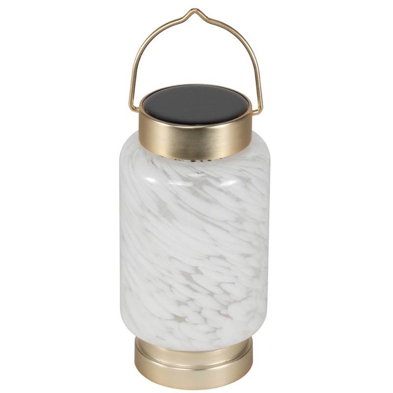 Hand-blown Solar Boater Lantern - Cylinder